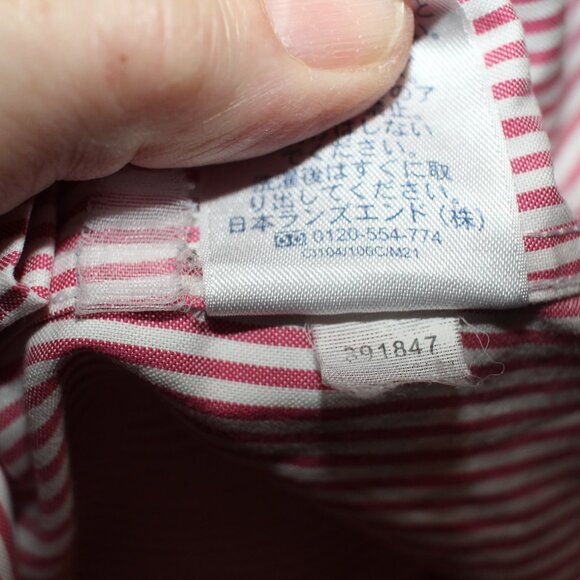 Lands End No Iron Pinpoint Oxford Size 12 - Picture 10 of 10